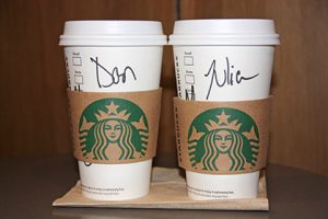 Starbucks – names on cup